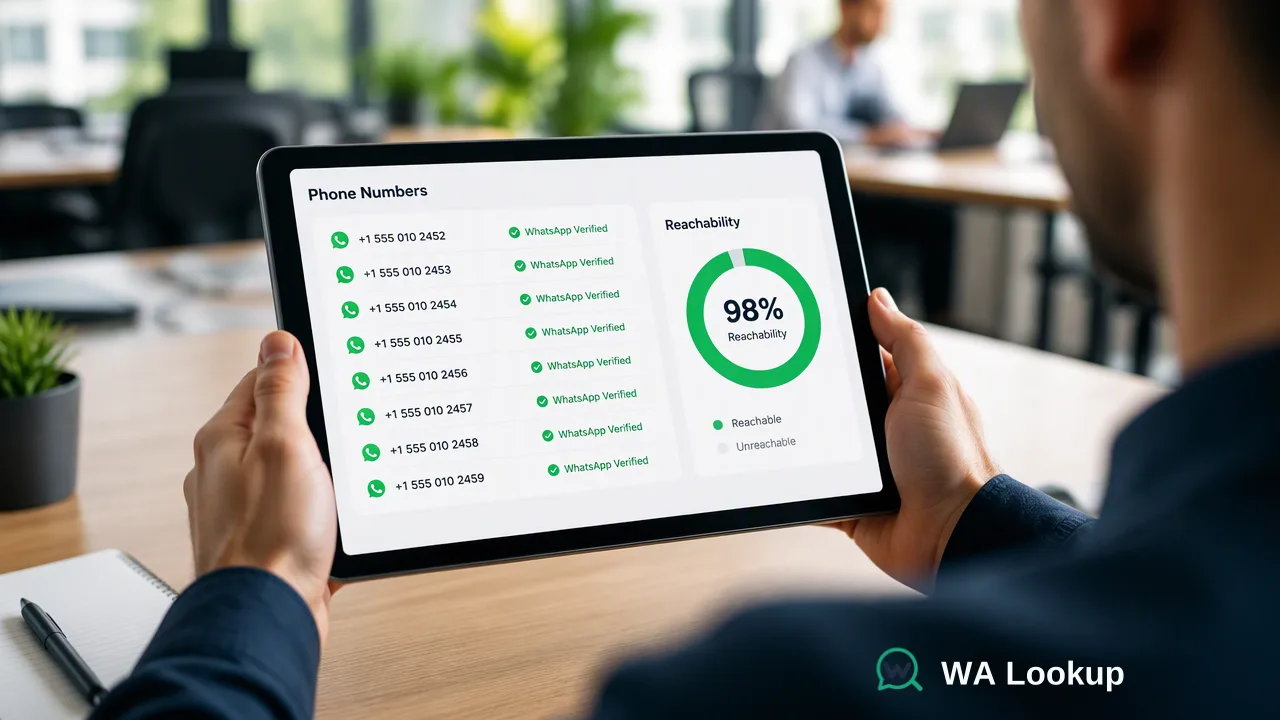 WA Lookup workflow illustration for Navigating WhatsApp Business API Verification Limits