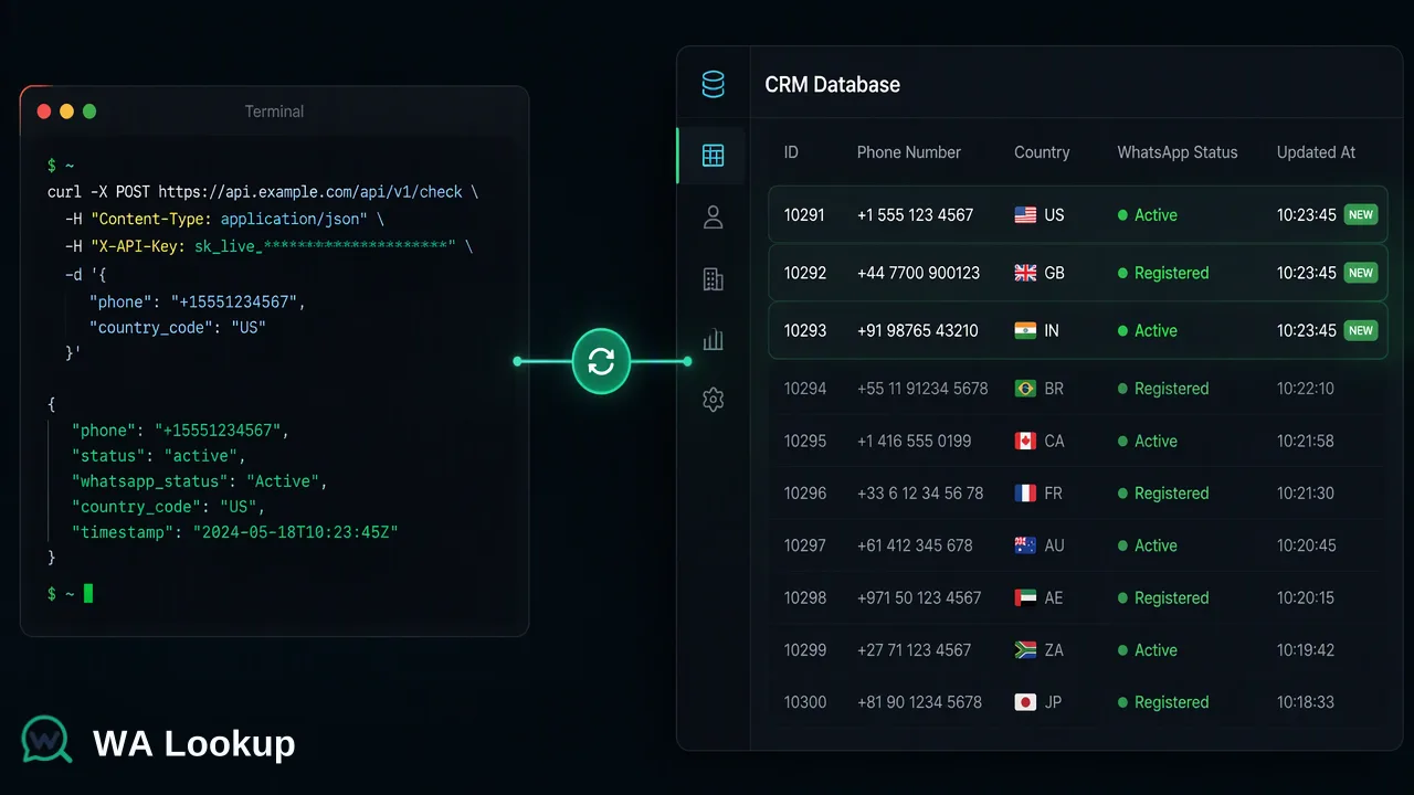 WA Lookup workflow illustration for Navigating WhatsApp Business Verification: Strategies for Maintaining Operational Continuity